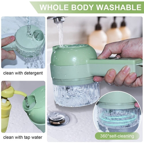 4-in-1 Portable Electric Vegetable Slicer