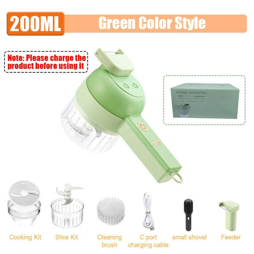 4-in-1 Portable Electric Vegetable Slicer